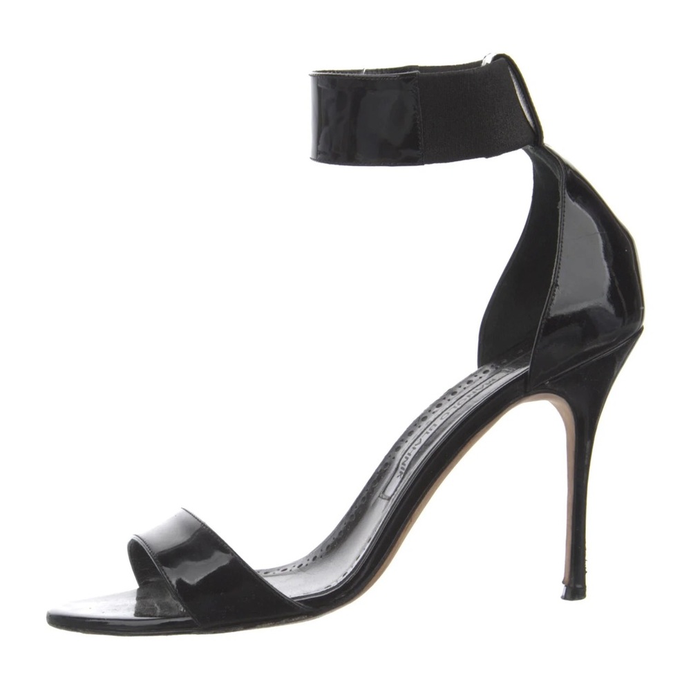 Manolo Blahnik Patent Leather Black Heels